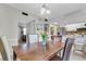 Open-concept dining area flows into the kitchen, perfect for entertaining and everyday living at 565 Travelers Blvd, Summerville, SC 29485