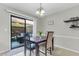 Bright dining room with access to the patio, perfect for indoor-outdoor dining at 565 Travelers Blvd, Summerville, SC 29485