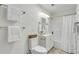 Bathroom featuring a tub, shower curtain, and modern fixtures at 5817 Canterbury Dr, Hanahan, SC 29410