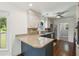 Kitchen with granite countertops, stainless steel appliances, and hardwood flooring at 667 Shortwood St, Charleston, SC 29412