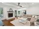 Cozy living room with fireplace and modern decor at 667 Shortwood St, Charleston, SC 29412