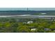 Picturesque marsh view with water winding its way toward the ocean, with the home in the distant at 667 Shortwood St, Charleston, SC 29412