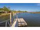 Dock featuring access ramp and views of boat docks and waterway at 7897 Russell Creek Dr, Edisto Island, SC 29438