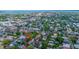 Wide aerial shot showcasing the neighborhood, pointing to the home's location with an arrow at 9 Bogard St # 3, Charleston, SC 29403