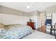 Bedroom with a cozy bed, wainscotting, stylish decor, and comfortable furniture for a serene retreat at 1052 Sago Palm Ct, Mount Pleasant, SC 29429