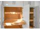 Close-up of white cabinets with pull-out shelving for optimal kitchen storage at 112 Huckleberry Ln, Summerville, SC 29485