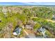 An aerial view showcasing beautiful homes nestled within lush greenery, offering a serene neighborhood setting at 1164 Out Of Bounds Dr, Summerville, SC 29485