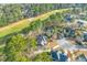 Aerial view of luxurious homes adjacent to a pristine golf course, providing scenic views and exclusive living at 1164 Out Of Bounds Dr, Summerville, SC 29485