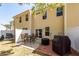Backyard patio with outdoor dining set and grill at 118 Alpine Rd, Summerville, SC 29485