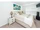 Bedroom with decorated queen-sized bed, bedside tables, and TV at 118 Alpine Rd, Summerville, SC 29485