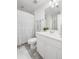 A full bathroom featuring a shower/tub with curtain, and white vanity with sink at 122 Lucia St, Charleston, SC 29492