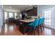 Modern kitchen with stainless steel appliances, granite countertops, and a breakfast bar at 138 Shadybrook Dr, Summerville, SC 29486