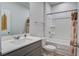 Full bathroom with a shower-tub combo and single vanity at 143 West Bradford Pointe Dr, Summerville, SC 29486