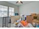 Spare bedroom offers carpet flooring, ceiling fan, and a window for natural light at 143 West Bradford Pointe Dr, Summerville, SC 29486