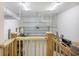 Well-lit garage with painted floors, overhead storage racks, and epoxy-coated floors at 1489 Brockenfelt Dr, Charleston, SC 29414