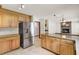 Spacious kitchen features wood cabinets, stainless appliances and large kitchen island at 204 Knightsbridge, Charleston, SC 29418