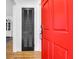 Inviting entryway featuring a bold red front door and a view into the home at 205 Tea Farm Rd, Summerville, SC 29483