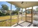 View from the screened porch featuring a ceiling fan and an inviting outdoor space at 2178 Fort Pemberton Dr, Charleston, SC 29412