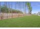 Large fenced backyard with lush lawn, offering privacy and plenty of space for recreation at 224 Hayworth Rd, Summerville, SC 29486