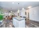 Spacious kitchen with a large island, breakfast bar, and seamless flow to other living areas at 224 Hayworth Rd, Summerville, SC 29486