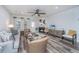 Bright living room featuring a fireplace and modern decor at 224 Hayworth Rd, Summerville, SC 29486
