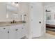 Bathroom features a vanity and toilet, with a view into the bedroom at 2269 Hartfords Bluff Cir, Mount Pleasant, SC 29466