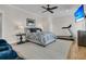 This spacious bedroom features a decorative rug on hardwood floors at 2269 Hartfords Bluff Cir, Mount Pleasant, SC 29466