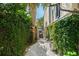 Private side yard with tall hedges at 24 Archdale St, Charleston, SC 29401