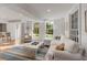 Bright living room with hardwood floors, shiplap walls, white furniture, and ample natural light at 2802 Ion Ave, Sullivans Island, SC 29482