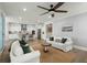 Spacious living area combines style and functionality with a kitchen view at 282 Great Lawn Dr, Summerville, SC 29486
