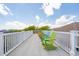 Enjoy the view from the rooftop deck with colorful Adirondack chairs, perfect for outdoor relaxation at 3 37Th Ave, Isle of Palms, SC 29451