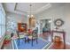 Cozy dining area with unique decor and views into a bright office space at 301 Blakely Village Ln, Summerville, SC 29486