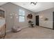Relaxing bedroom featuring neutral walls, plush carpet, and decor accents at 308 Scholar Way, Summerville, SC 29486