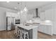 Modern kitchen with stainless steel appliances and a center island with seating at 3130 Sturbridge Rd, Mount Pleasant, SC 29466