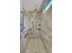 Modern bathroom with tiled walk-in shower, grab bars, and sleek fixtures at 3154 Hugh Bennett Dr, Johns Island, SC 29455