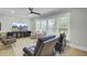 Comfortable living room with stylish seating, a ceiling fan, and a bright, airy atmosphere at 3154 Hugh Bennett Dr, Johns Island, SC 29455