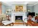 Elegant living room with a marble fireplace and classic decor at 32 Church St, Charleston, SC 29401