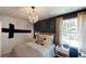 Stylishly decorated bedroom features shiplap accent wall, and natural light at 325 Pine Crest View, Summerville, SC 29486