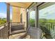 Balcony with outdoor seating perfect for relaxing and enjoying neighborhood views at 33 Calhoun St # 123, Charleston, SC 29401
