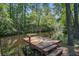 Wooden pier with a tranquil view of the still and placid waters of the surrounding wooded area at 3389 Prices Bridge Ln, Walterboro, SC 29488