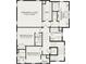 Second floor plan featuring a primary suite, three bedrooms, two bathrooms, and a laundry room at 347 Simone Dr, Daniel Island, SC 29492