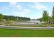 Scenic lake view of community with an amphitheater overlooking the water at 440 Four Seasons Blvd, Summerville, SC 29486