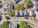 Aerial view of a neighborhood showcasing well-maintained homes, tree-lined streets, and ample parking at 4429 Avery Ave, North Charleston, SC 29405