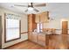 Open kitchen provides a view to breakfast nook with natural lighting at 449 Mary Lou Ln, Moncks Corner, SC 29461