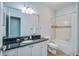 Bright bathroom with a large mirror, vanity with granite countertop, and a shower-tub combination at 45 Sycamore Ave # 1532, Charleston, SC 29407