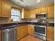 Modern kitchen featuring stainless steel appliances and ample cabinet space at 462 Maple Oak Ln, Charleston, SC 29414