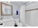 Bright bathroom with marble vanity, subway tile, and elegant decorative touches at 509 Gilberts Lndg, Mount Pleasant, SC 29464