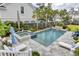 Backyard pool and hot tub surrounded by an attractive patio and lush landscaping at 509 Gilberts Lndg, Mount Pleasant, SC 29464