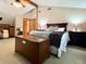 Spacious bedroom with closet chest, bed, carpet, and ceiling fan at 5354 Ceva Dr, Hollywood, SC 29449