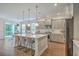Modern kitchen with a large island, stainless steel appliances, and stylish cabinets at 5497 Alpine Dr, Summerville, SC 29483